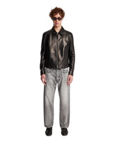 Black Leather Zip Jacket | PDP | Antonia