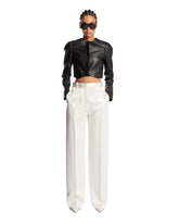 White Silk Tailored Trousers | PDP | Antonia
