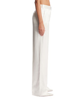 White Silk Tailored Trousers | PDP | Antonia