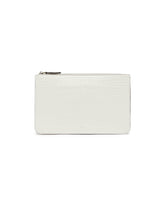 White Threefold Croc-Embossed Pouch | PDP | Antonia