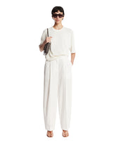 White Cotton Trousers | PDP | Antonia