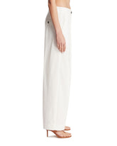 Pantaloni In Cotone Bianchi | PDP | Antonia