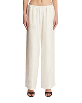 White Monogram Trousers | PDP | Antonia