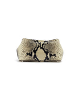 Python-Print Leather T-Lock Clutch | PDP | Antonia