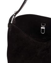 Brown Suede Belted Bag | PDP | Antonia