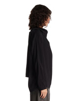 Blusa In Viscosa Con Scollo Foulard Nera | PDP | Antonia