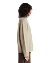 Maglione A Collo Alto In Lana Beige | PDP | Antonia