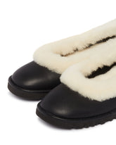 Black Leather Zora Ballerina Flats | PDP | Antonia