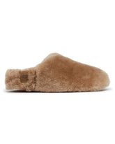 Slippers Fluffed Elea Slip-On Beige | PDP | Antonia