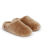 Slippers Fluffed Elea Slip-On Beige | PDP | Antonia