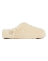 Slippers Fluffed Elea Slip-On Bianche | PDP | Antonia