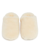 Slippers Fluffed Elea Slip-On Bianche | PDP | Antonia