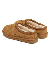 Beige Tasman Woven Slippers | PDP | Antonia
