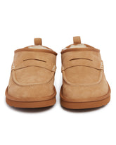 UGG x JW Anderson Beige Loafer Mules | PDP | Antonia