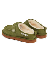 UGG x JW Anderson Green Loafer Mules | PDP | Antonia