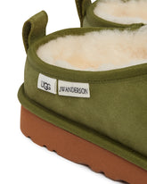 UGG x JW Anderson Green Loafer Mules | PDP | Antonia