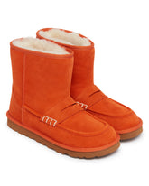 UGG x JW Anderson Orange Loafer Boots | PDP | Antonia