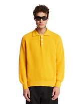 Yellow Diana Cashmere Polo Shirt | PDP | Antonia