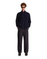 Blue Cotton Tailored Trousers | PDP | Antonia