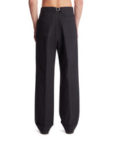 Blue Cotton Tailored Trousers | PDP | Antonia