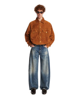 Brown Suede Blouson Jacket | PDP | Antonia