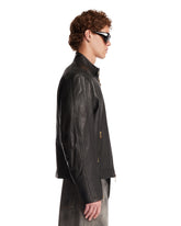 Black Leather Biker Jacket | PDP | Antonia