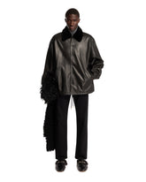 Black Leather Coach Jacket - Men's clothing | PLP | Antonia