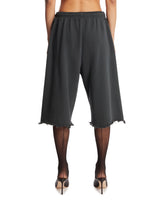 Black Community Center Distressed Shorts | PDP | Antonia