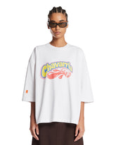 White Oversized Logo T-Shirt | PDP | Antonia