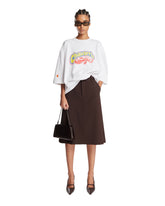 White Oversized Logo T-Shirt | PDP | Antonia