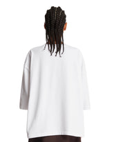 White Oversized Logo T-Shirt | PDP | Antonia