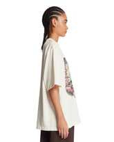 White Cotton Printed T-Shirt | PDP | Antonia