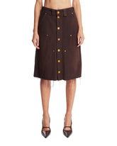 Brown Workwear Skirt | PDP | Antonia
