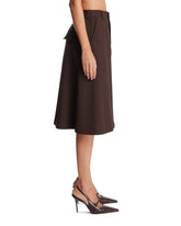 Brown Uniform Wool Skirt | PDP | Antonia