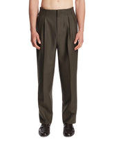 Pantaloni In Lana Verdi | PDP | Antonia