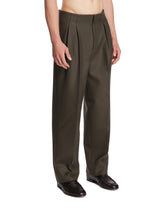 Pantaloni In Lana Verdi | PDP | Antonia