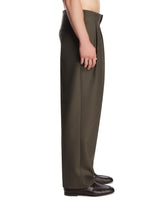 Pantaloni In Lana Verdi | PDP | Antonia