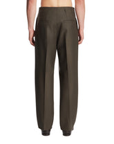 Pantaloni In Lana Verdi | PDP | Antonia
