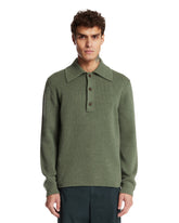 Green Cashmere Polo Shirt | PDP | Antonia