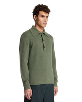 Green Cashmere Polo Shirt | PDP | Antonia
