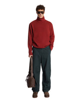 Burgundy High-Neck Sweater | PDP | Antonia