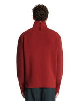 Burgundy High-Neck Sweater | PDP | Antonia