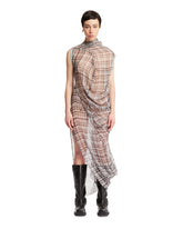 Gray Mesh Check Dress - Women's clothing | PLP | dAgency