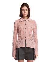 Pink Loose Knit Cardigan - Women's shirts | PLP | dAgency