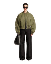Green Zip Bomber Jacket - Women | PLP | dAgency