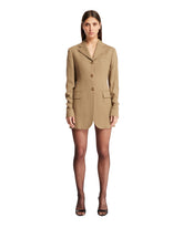 Beige Wool Blazer Dress - Women's jackets | PLP | dAgency