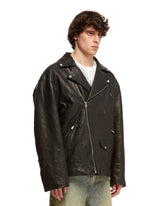 Distressed Leather Jacket | PDP | dAgency