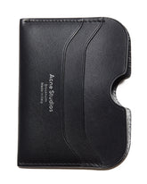 Black Leather Card Holder - Acne studios men | PLP | dAgency