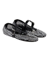 Black Fishnet Ballet Flats - Women's shoes | PLP | dAgency