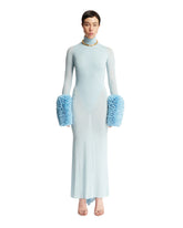 Light Blue Ruffles Gown - Women's clothing | PLP | dAgency